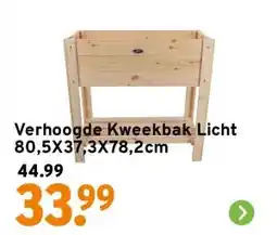 GAMMA Verhoogde Kweekbak Licht 80,5X37,3X78,2cm aanbieding