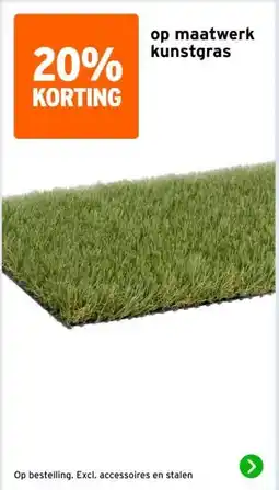 GAMMA op maatwerk kunstgras aanbieding