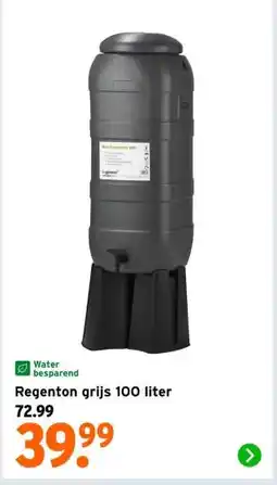 GAMMA Regenton grijs aanbieding