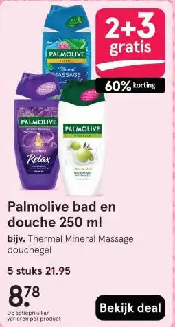 Etos AK Palmolive bad en D douche 250 ml aanbieding