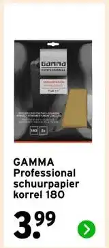 GAMMA GAMMA Professional schuurpapier korrel 180 aanbieding