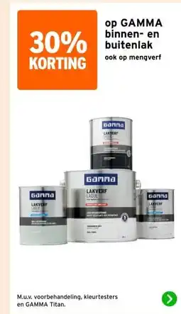 GAMMA op GAMMA binnen- en buitenlak aanbieding