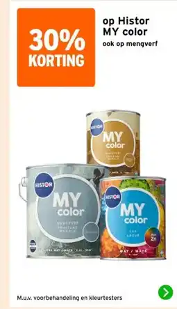 GAMMA op Histor MY color aanbieding