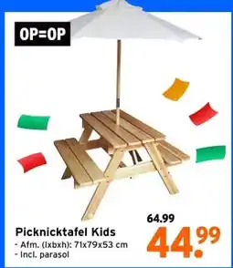 GAMMA Picknicktafel Kids aanbieding