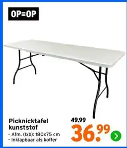 GAMMA Picknicktafel kunststof aanbieding