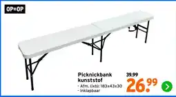 GAMMA Picknickbank kunststof aanbieding