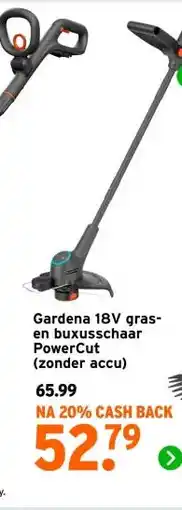 GAMMA Gardena 18V gras- en buxusschaar PowerCut (zonder accu) aanbieding