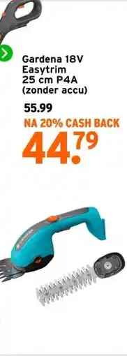 GAMMA Gardena 18V Easytrim 25 cm P4A (zonder accu) aanbieding