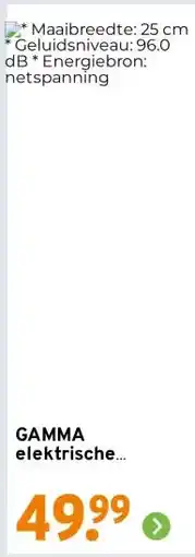 GAMMA GAMMA elektrische trimmer GT450 - 450W 25cm aanbieding