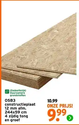 GAMMA OSB3 constructieplaat 12 mm aanbieding