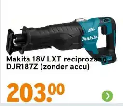 GAMMA Makita 18V LXT reciprozaag DJR187Z (zonder accu) aanbieding