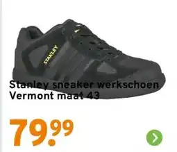 GAMMA Stanley sneaker werkschoen Vermont maat 43 aanbieding