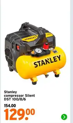 GAMMA Stanley compressor Silent DST 100/8/6 aanbieding