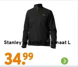 GAMMA Stanley softshell jack maat L aanbieding