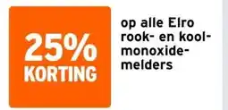 GAMMA op alle Elro rook- en kool- monoxide- melders aanbieding