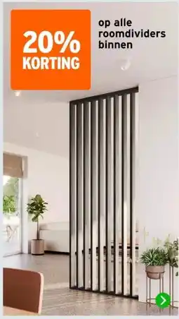 GAMMA op alle roomdividers binnen aanbieding