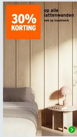 GAMMA op alle lattenwanden ook op maatwerk aanbieding