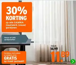 GAMMA Keuze uit 242 gordijnstoffen aanbieding