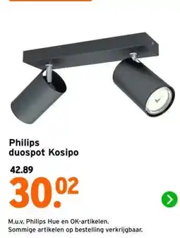 GAMMA Philips duospot Kosipo aanbieding
