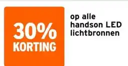 GAMMA op alle handson LED lichtbronnen aanbieding