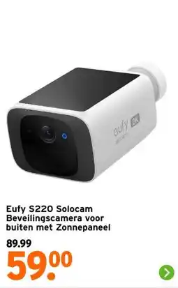 GAMMA Eufy S220 Solocam Beveilingscamera voor buiten met Zonnepaneel aanbieding