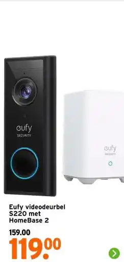 GAMMA Eufy videodeurbel S220 met HomeBase 2 aanbieding