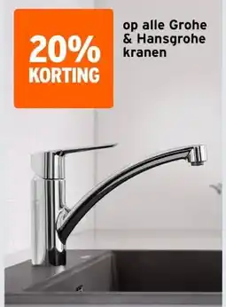 GAMMA op alle Grohe & Hansgrohe kranen aanbieding