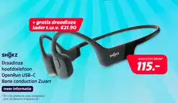 Electroworld Shokz OpenRun USB-C Bone conduction - Zwart aanbieding