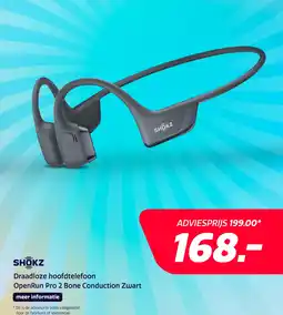 Electroworld Shokz OpenRun Pro 2 Bone Conduction Zwart aanbieding