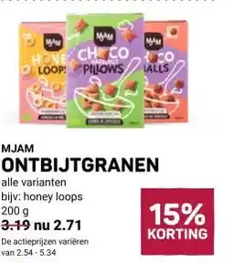 Ekoplaza MJAM ONTBIJTGRANEN aanbieding