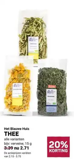 Ekoplaza Het Blauwe Huis THEE aanbieding