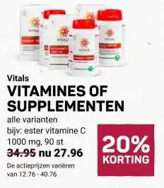 Ekoplaza VitalsVITAMINES OF SUPPLEMENTEN aanbieding