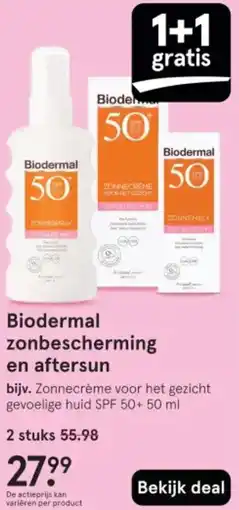 Etos Biodermal zonbescherming en aftersun aanbieding