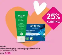 DA Weleda Gezichtsreiniging, -verzorging en skin food aanbieding