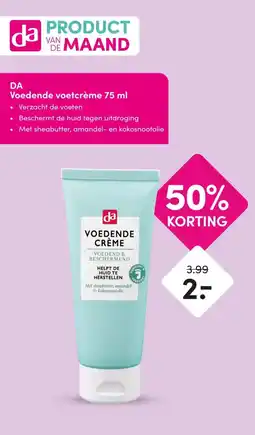 DA DA Voedende voetcrème 75 ml aanbieding