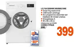 Correct LG F4A1009NWK WASMACHINE aanbieding