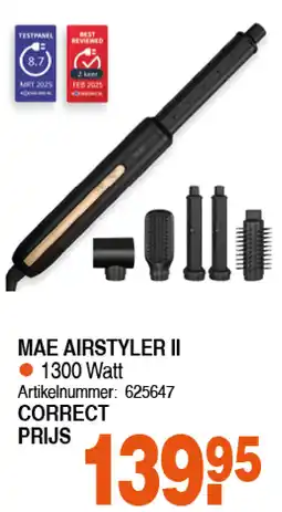 Correct MAE AIRSTYLER Il aanbieding