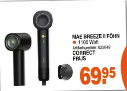 Correct MAE BREEZE Il FÖHN aanbieding