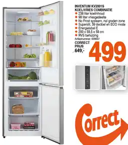 Correct INVENTUM KV2001S KOEL/VRIES COMBINATIE aanbieding