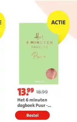Bruna Het 6 minuten dagboek Puur - Groen aanbieding