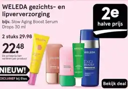 Etos Weleda gezichts en lipververzorging aanbieding