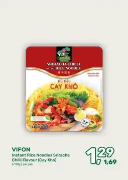 Amazing Oriëntal VIFON Instant Rice Noodles Sriracha Chilli Flavour (Cay Kho) aanbieding