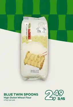 Amazing Oriëntal BLUE TWIN SPOONS High Gluten Wheat Flour aanbieding