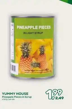 Amazing Oriëntal YUMMY HOUSE Pineapple Pieces in Syrup aanbieding
