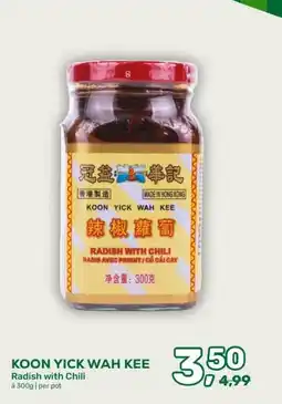 Amazing Oriëntal KOON YICK WAH KEE Radish with Chili aanbieding