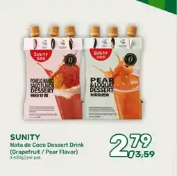 Amazing Oriëntal SUNITY Nata de Coco Dessert Drink (Grapefruit/Pear Flavor) aanbieding