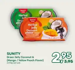 Amazing Oriëntal SUNITY Grass Jelly Coconut & (Mango / Yellow Peach Flavor) aanbieding