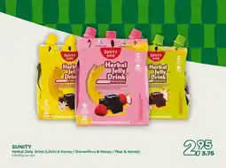 Amazing Oriëntal SUNITYHerbal Jelly Drink (Litchi & Honey / Osmanthus & Honey / Pear & Honey) aanbieding