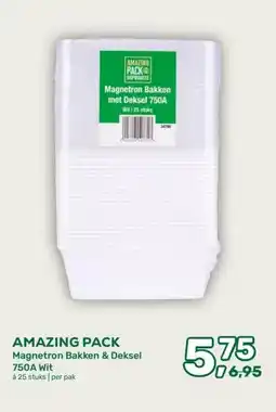 Amazing Oriëntal AMAZING PACK Magnetron Bakken & Deksel 750A Wit aanbieding
