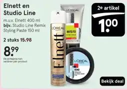 Etos Elnett en Studio Line aanbieding